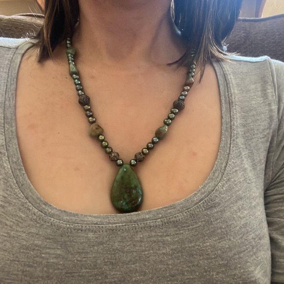 Hand made turquoise necklace - Picture 4 of 4